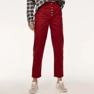 NWOT Aritzia Wilfred red Belen pant size 2